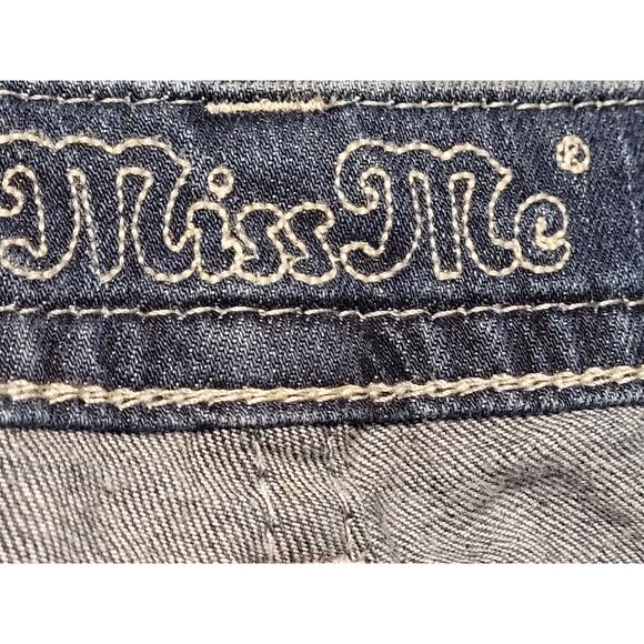 Miss Me Low-Rise Bootcut Jeans Fleur-de-lis Embroidered pockets Womens Size 26 - Picture 9 of 11